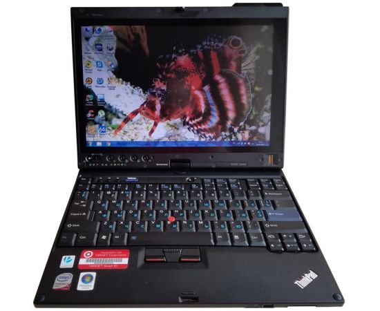  Ноутбук Lenovo ThinkPad X200 Tablet 12" 2GB RAM 160GB HDD № 1, фото 1 