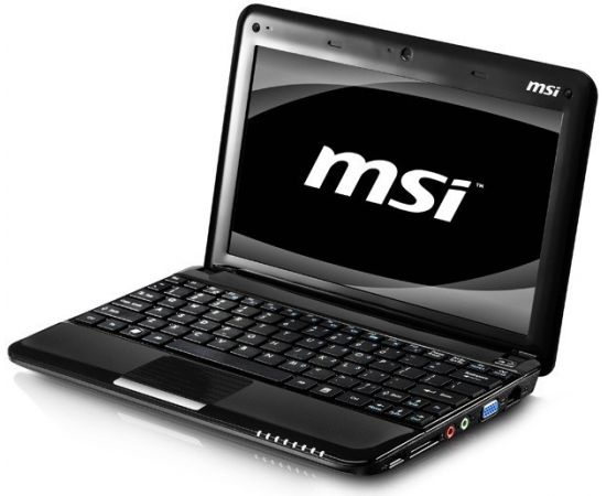  Ноутбук MSI Wind U100 10" 2GB RAM 160GB HDD, фото 1 