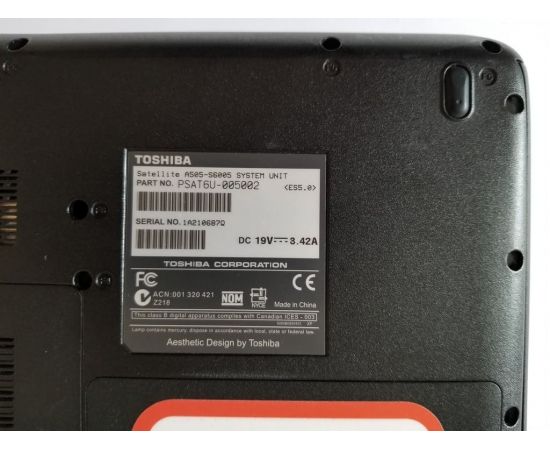  Ноутбук Toshiba Satellite A505 16" i3 4GB RAM 160GB HDD Harman/Kardon, фото 9 