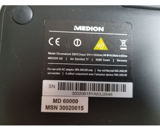  Ноутбук Medion Akoya S2015 Cromebook 12" 2GB RAM 16GB SSD, фото 5 